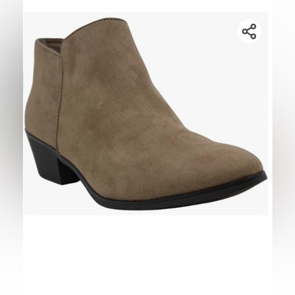 Style & Co. Womens Wileyy Fabric Almond Toe Ankle Fashion, Taupe - Picture 1 of 6